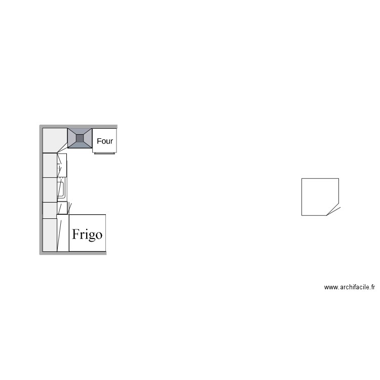 cuisine. Plan de 0 pièce et 0 m2