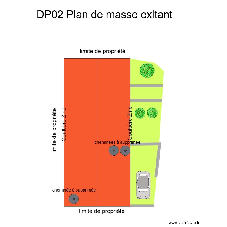 plan de masse pirey. Plan de 0 pièce et 0 m2