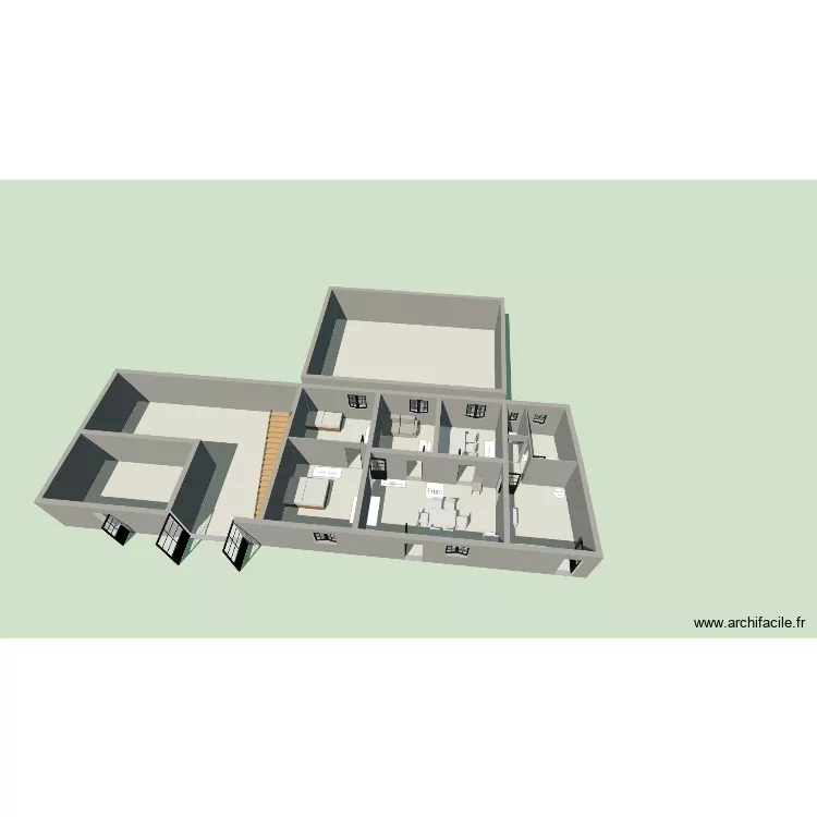 Bigani&egrave;re V0.1 - 2026--08-26. Plan de 11  et 241 m²