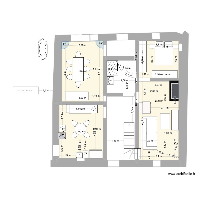 chalet. Plan de 0 pièce et 0 m2
