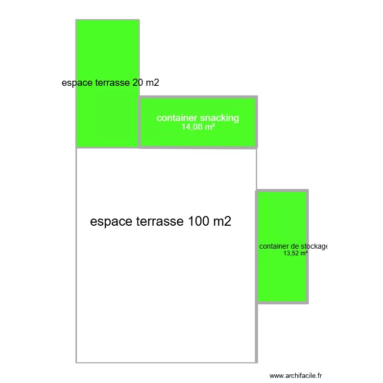 terrasse du barbotin. Plan de 