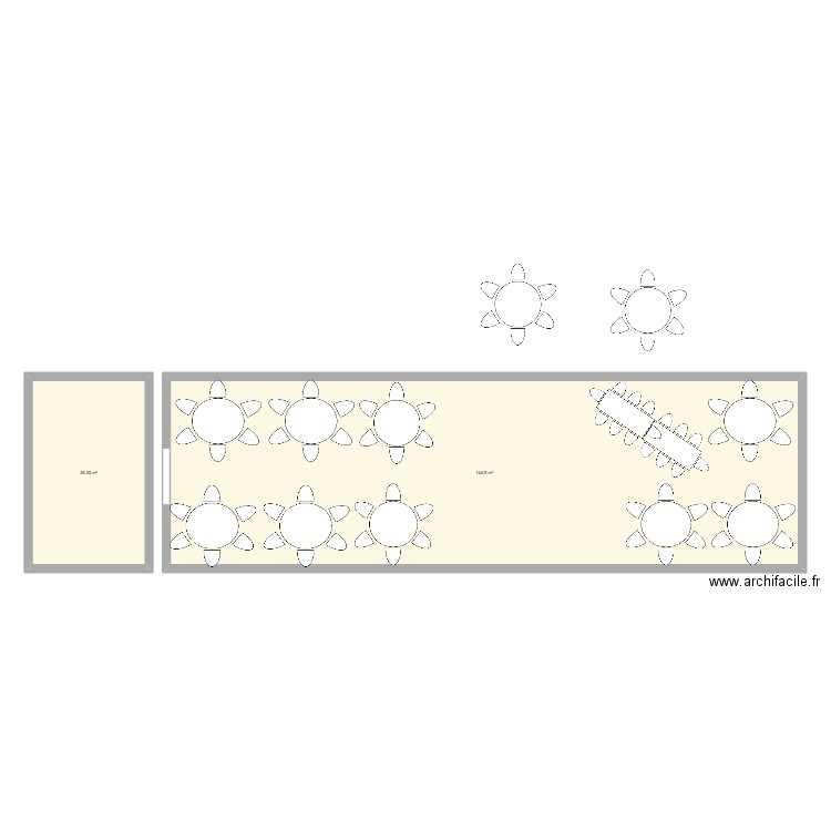 Plan du mariage. Plan de 2 pièces et 171 m2