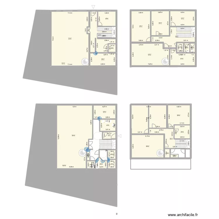 Etude 1 EO. Plan de 33 pièces et 683 m² Etude 1 EO. Plan de 33 pièces et 683 m²