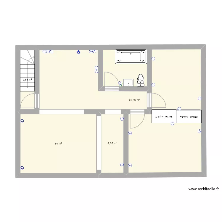 bouchaker. Plan de 