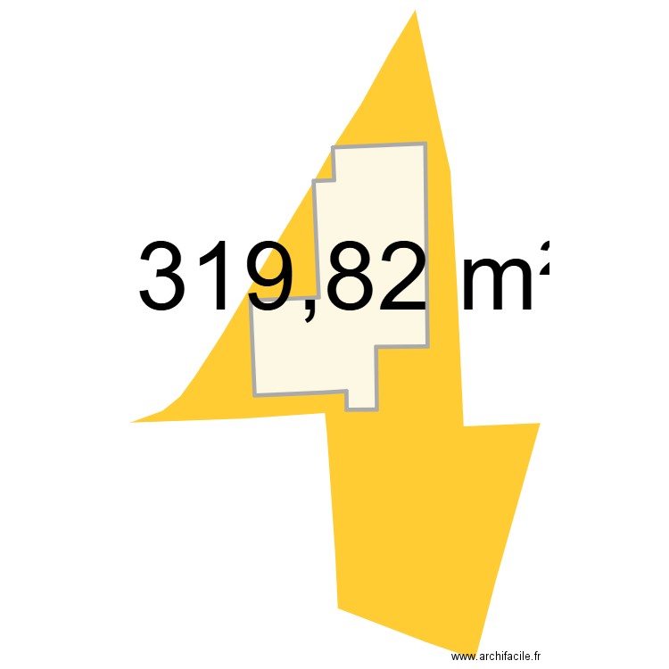 m3 Massigy. Plan de 1 pièce et 320 m2