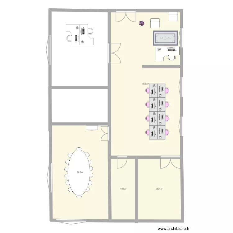 Art appliquer. Plan de 4  et 195 m²