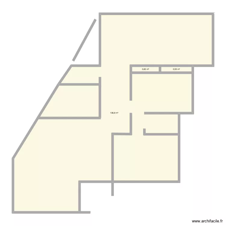 plan2026. Plan de 3  et 141 m²