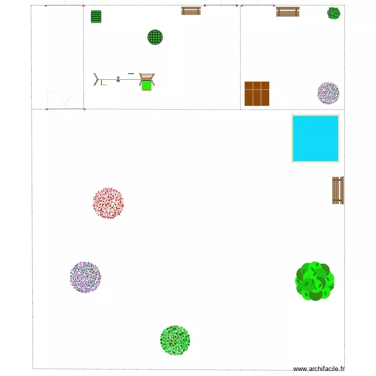 jardin. Plan de jardin. Plan de