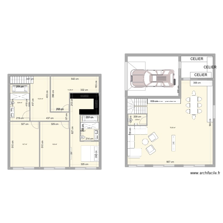 MAISON. Plan de 0 pièce et 0 m2