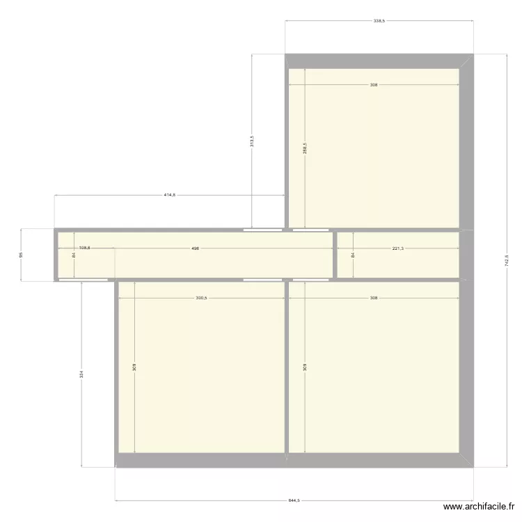 plan. Plan de 5  et 34 m²