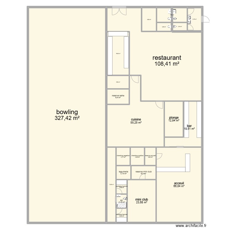 plan projet 2. Plan de 24 pièces et 715 m2