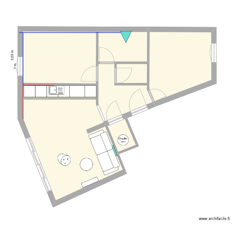 250811 Thiais v1. Plan de 7 pièces et 54 m2