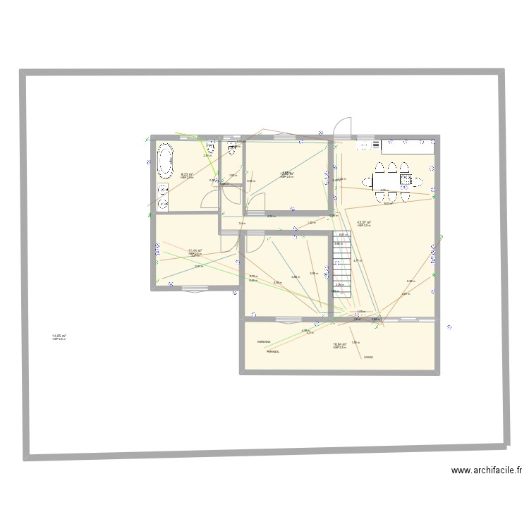 02052025  DOUBLON. Plan de 7 pièces et 203 m2