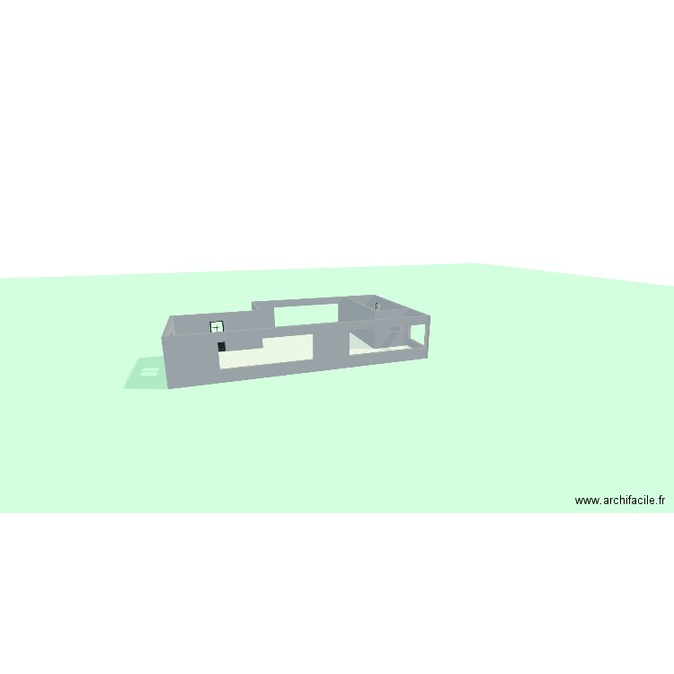 Office. Plan de 1 pièce et 95 m2