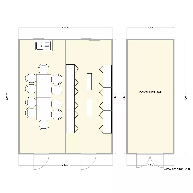 ARKEMINE CHANTIER THIZY LE BOURGS 69240. Plan de 3 et 43 m² ARKEMINE CHANTIER THIZY LE BOURGS 69240. Plan de 3 et 43 m²
