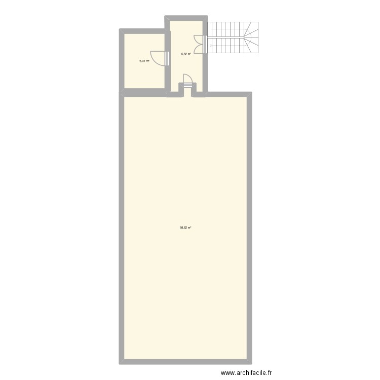 3004. Plan de 3 pièces et 113 m2