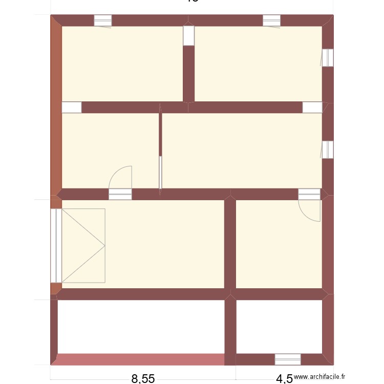 BREI-1 Maison+Annexe Hold. Plan de 8 pièces et 311 m2
