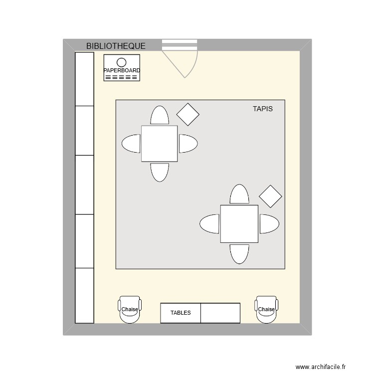 BRIDGE BIBLIOTHEQUE. Plan de 1 pièce et 31 m2