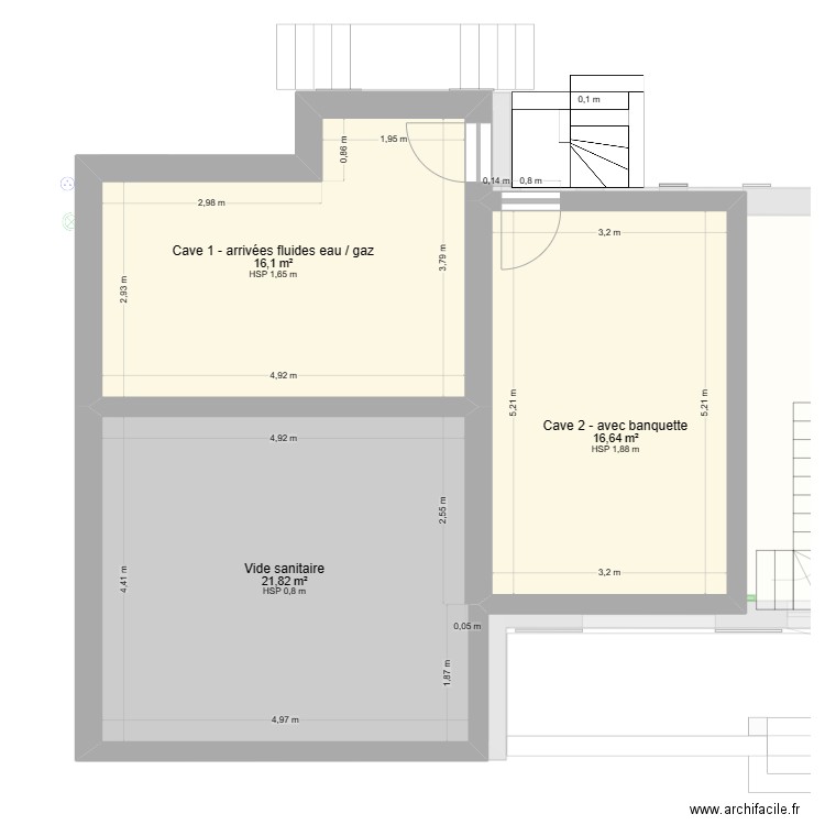 Olivet Projet 7 - Réalisation peinture. Plan de 17 pièces et 143 m2