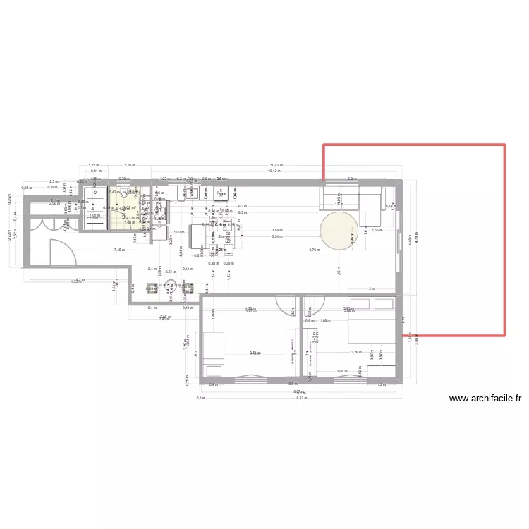 Ariane. Plan de 3  et 3 m²