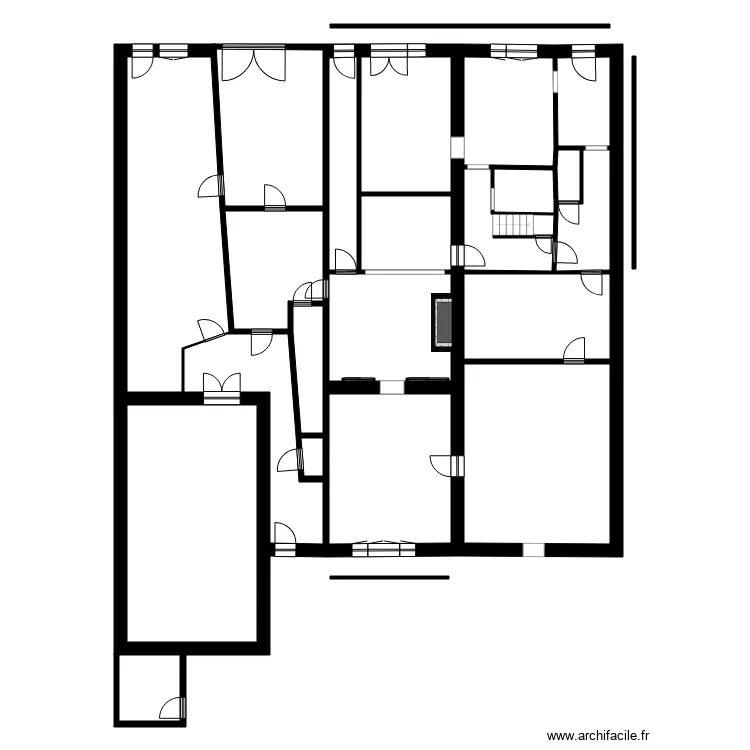 LEGROS. Plan de 