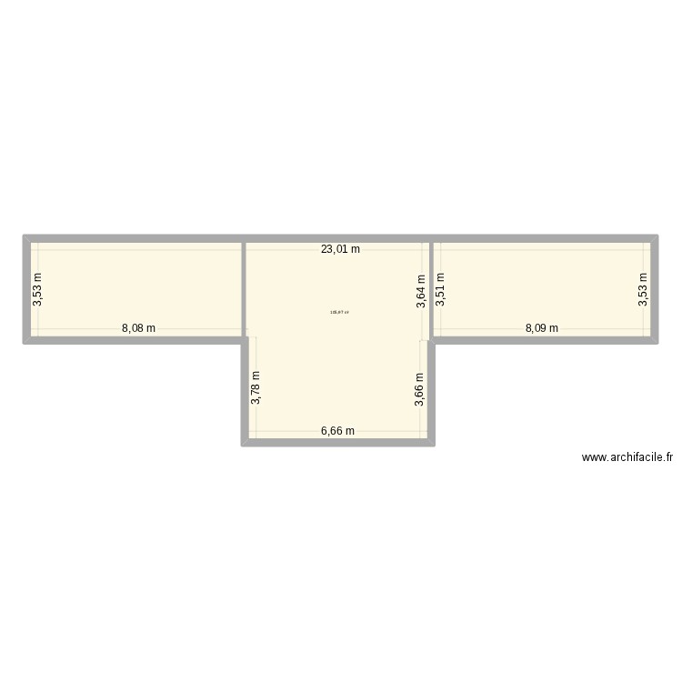 projet 3. Plan de 1 pièce et 106 m2