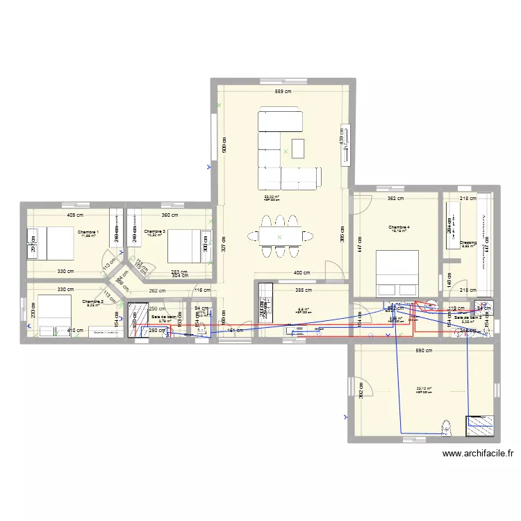 plan plomberie. Plan de 