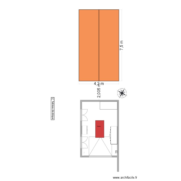 garage papa meuble et toiture. Plan de 0 pièce et 0 m2