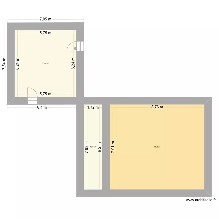 chateau renovation. Plan de 