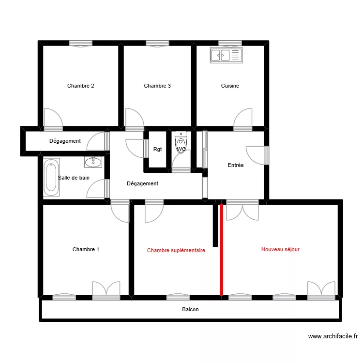 Pierre bénite. Plan de 14 Pièces et 122 m² Pierre bénite. Plan de 14 Pièces et 122 m²