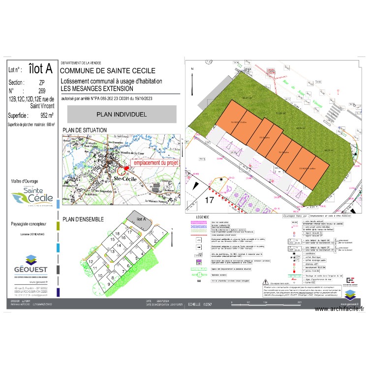 Ste Cécile - Lotissement des Mésanges - Version LLS Cata. Plan de 0 pièce et 0 m2
