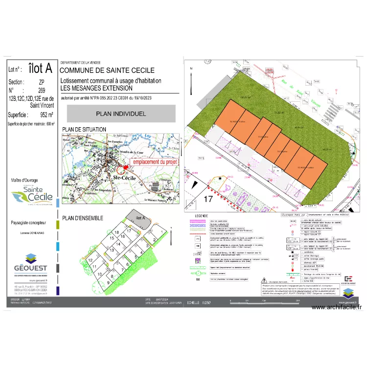 Ste Cécile - Lotissement des Mésanges - Version LLS Cata. Plan de Ste Cécile - Lotissement des Mésanges - Version LLS Cata. Plan de