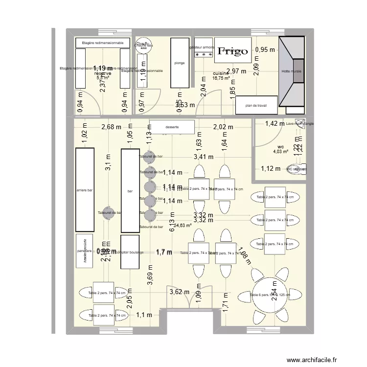 chez rachel 3. Plan de 4 et 81 m² chez rachel 3. Plan de 4 et 81 m²