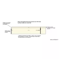Cot&eacute; Plage Fond d&eacute;bordement piscine Het Club
