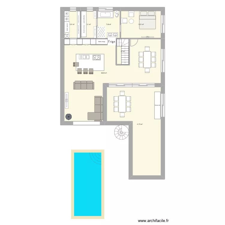 AMBON terrasse Est v2. Plan de 21 et 278 m² AMBON terrasse Est v2. Plan de 21 et 278 m²