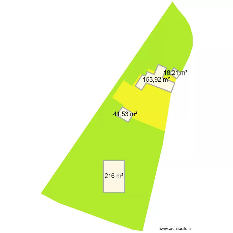 Miellerie. Plan de 4  et 430 m²