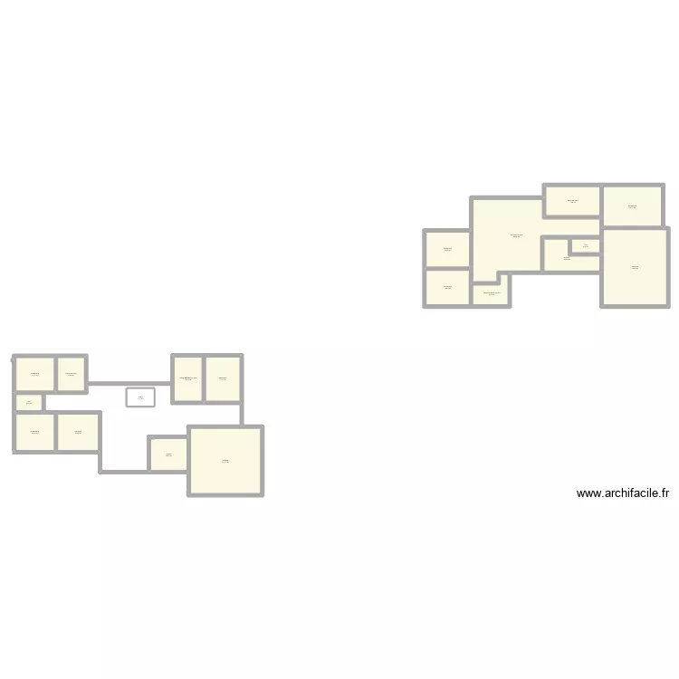 Maison. Plan de 19  et 297 m²