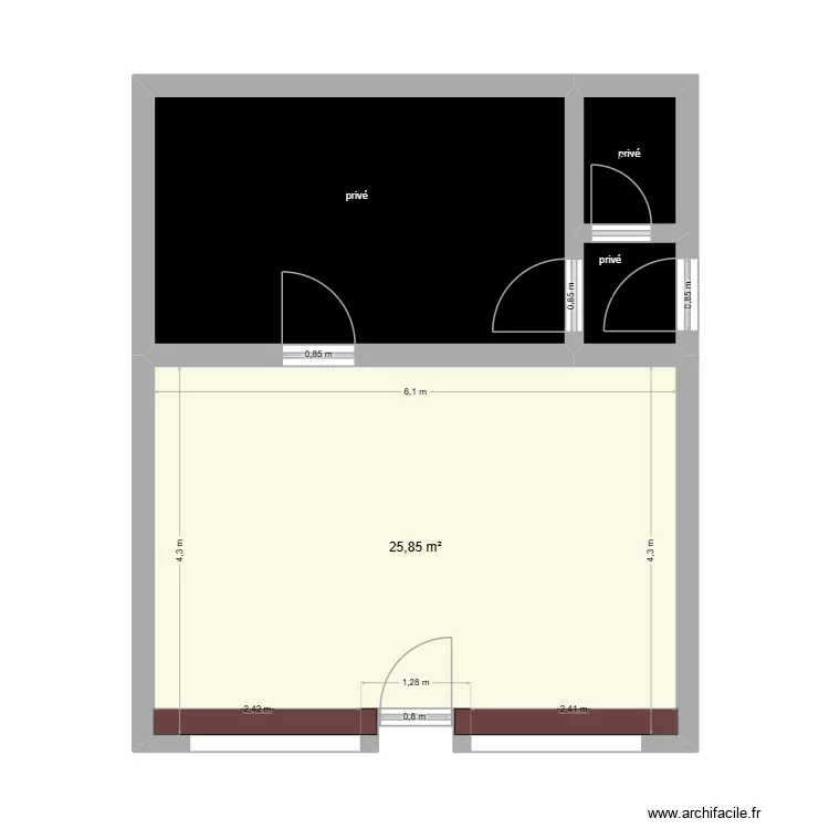 Douce'Heure Animale. Plan de 4 et 43 m² Douce'Heure Animale. Plan de 4 et 43 m²