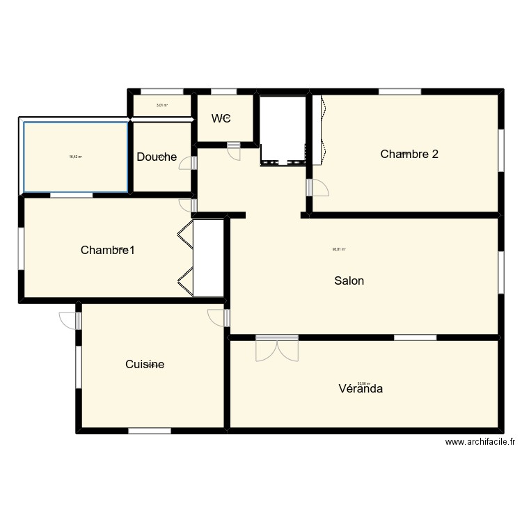 Vu En Plan Houin 3 Logemrnt major. Plan de 0 pièce et 0 m2