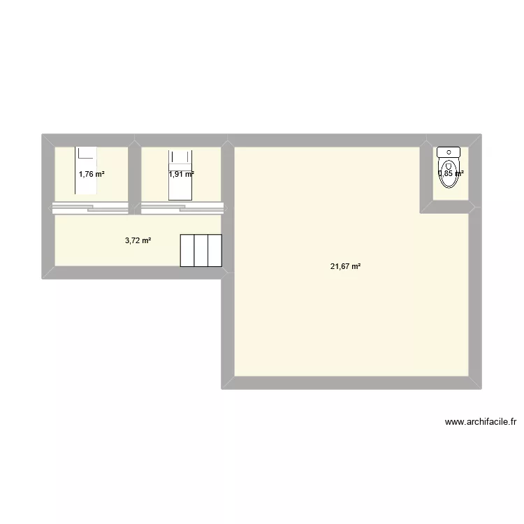 INSTITUT. Plan de 5  et 30 m²