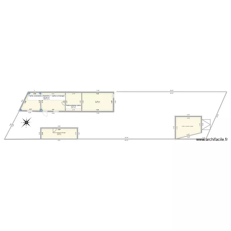 rallonge. Plan de 5 et 134 m² rallonge. Plan de 5 et 134 m²