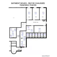 REZ DE CHAUSSEE BATIMENT BOUES Implantation