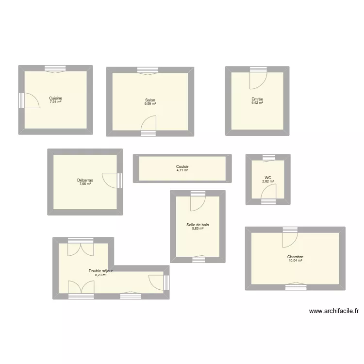 MODELE MAISON 100 M2. Plan de 