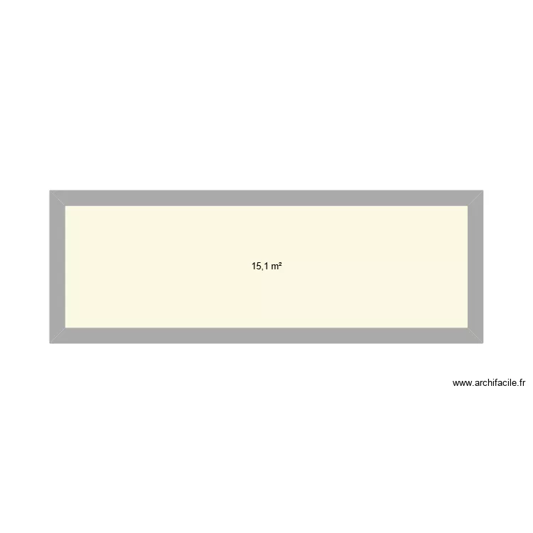 MAISON. Plan de 1  et 15 m²