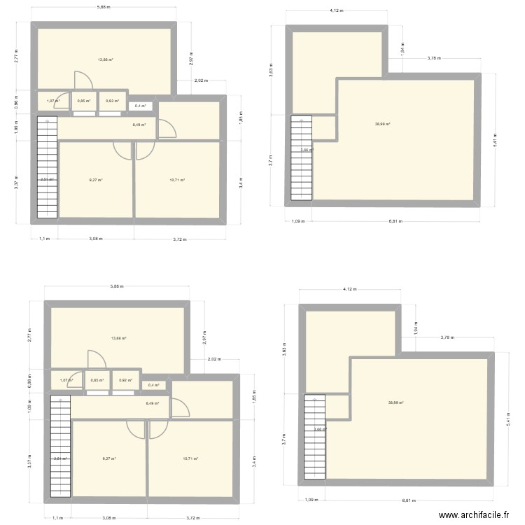 plll. Plan de 22 pièces et 181 m2