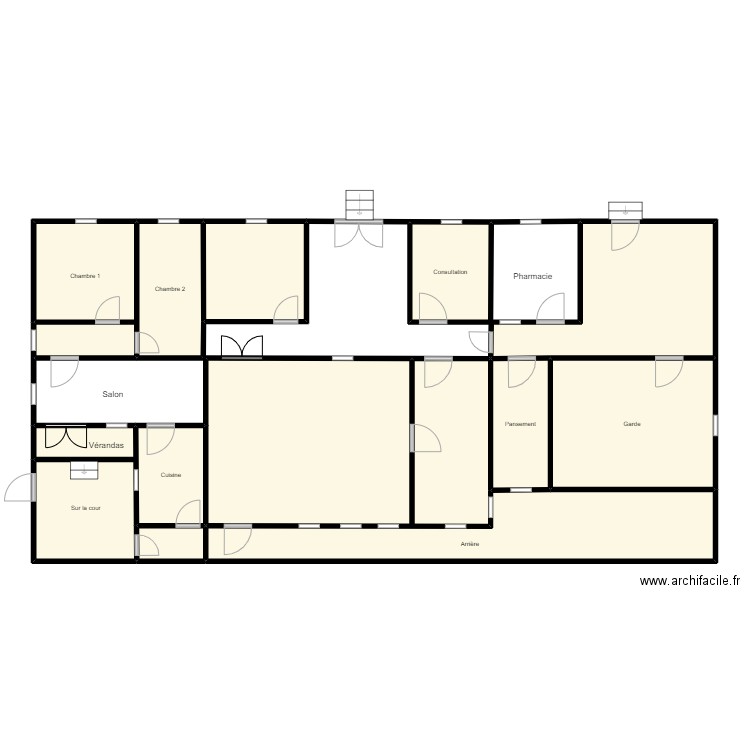 Maternité DJODJI-ZOUME. Plan de 0 pièce et 0 m2