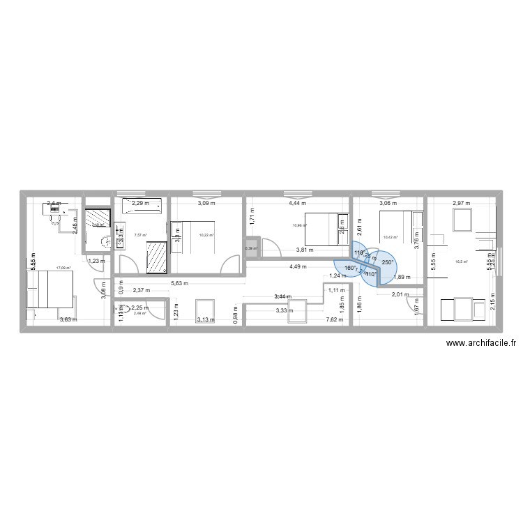 Maison Perche modifiée/aménagée. Plan de 10 pièces et 106 m2