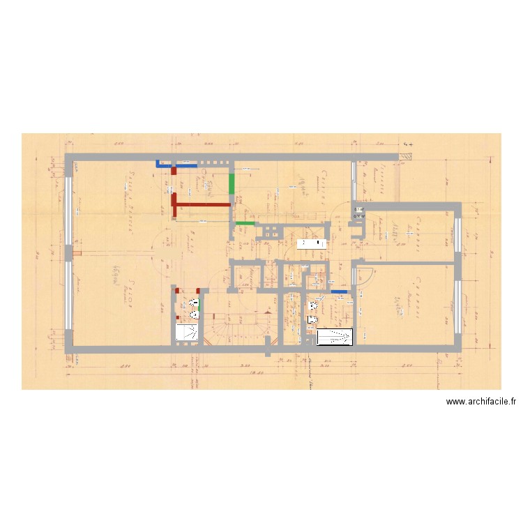 misure bagno corrette_finale. Plan de 0 pièce et 0 m2
