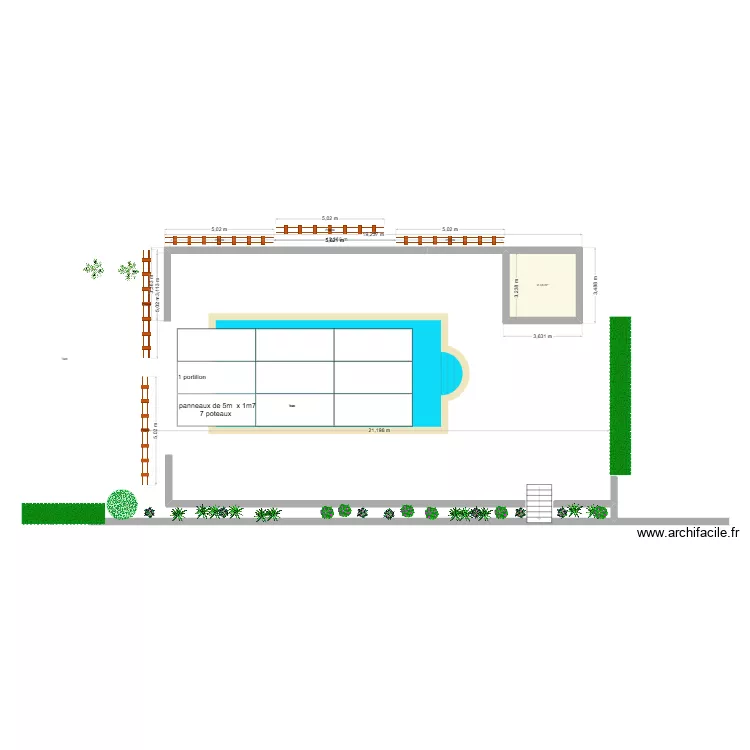 piscine liebe. Plan de 