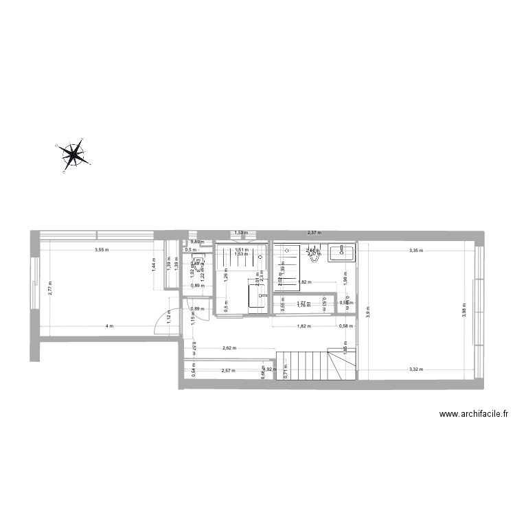 PatPro83 V2. Plan de 9 pièces et 43 m2